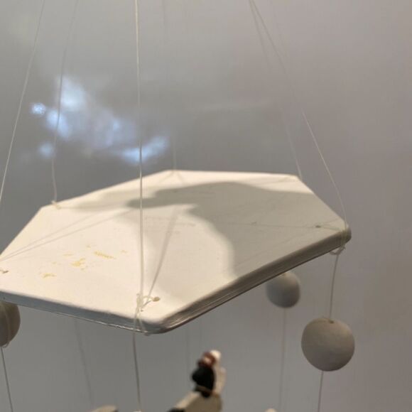 1980 Clay Whimsical Wind Chime of Cows and Milk Jugs NWT - Picture 7 of 17